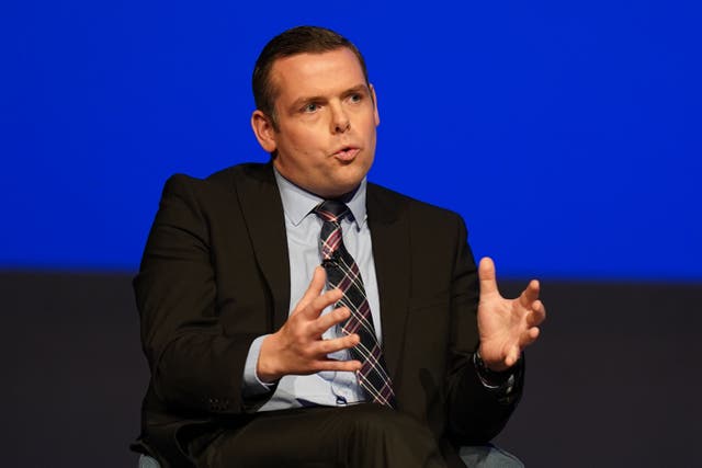 Douglas Ross will address the Conservative Party conference on Monday (Jacob King/PA)