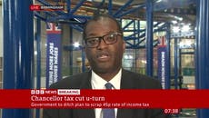 Kwasi Kwarteng admits tax cut on 45p rate was a ‘huge distraction’