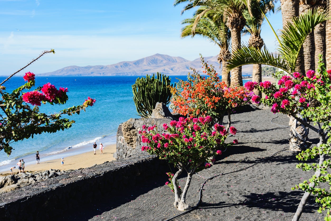 Puerto del Carmen, Lanzarote, stays toasty into October
