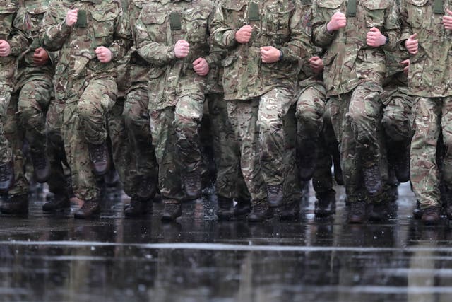 A Freedom of Information request submitted by The Times revealed that 20 members of the armed forces have been referred to Prevent since 2019 (Andrew Matthews/PA)