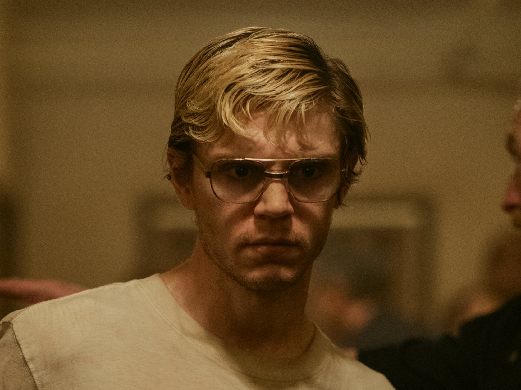 <p>Evan Peters in ‘Dahmer – Monster: The Jeffrey Dahmer Story’ </p>