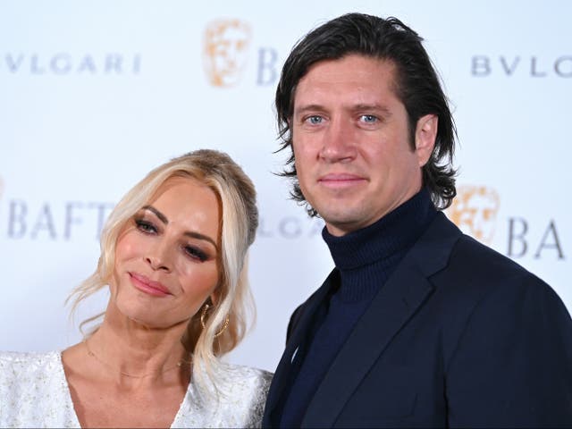 <p>Tess Daly and Vernon Kay attend the British Academy Film Awards 2022 Gala Dinner at The Londoner Hotel</p>
