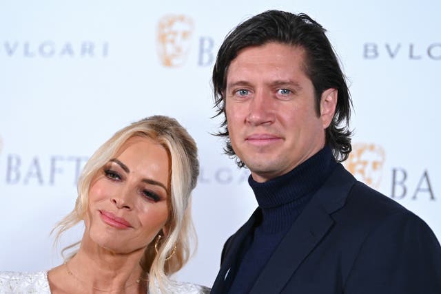 <p>Tess Daly and Vernon Kay attend the British Academy Film Awards 2022 Gala Dinner at The Londoner Hotel</p>