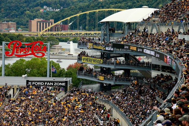 <p>A general view during the game between the New York Jets and the Pittsburgh Steelers at Acrisure Stadium on October 02, 2022 in Pittsburgh, Pennsylvania</p>