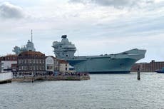 Royal Navy carrier’s departure for major repairs delayed