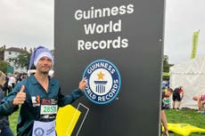 Man who ran marathon in pyjamas says record ‘didn’t really surprise’ family
