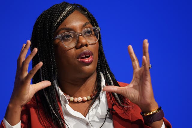 Kemi Badenoch at the Conservative Party conference (Jacob King/PA)