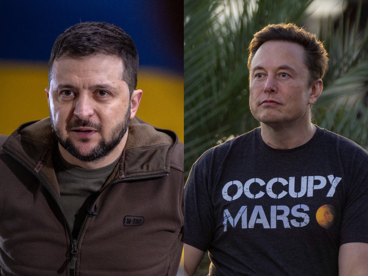 Zelensky fires back at Elon Musk’s ‘Insane’ Twitter poll on Russia Ukraine peace - The Independent