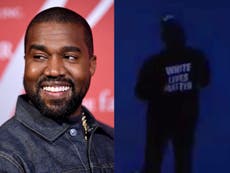 Kanye West branded ‘dangerously dumb’ for wearing ‘White Lives Matter’ shirt during Yeezy fashion show