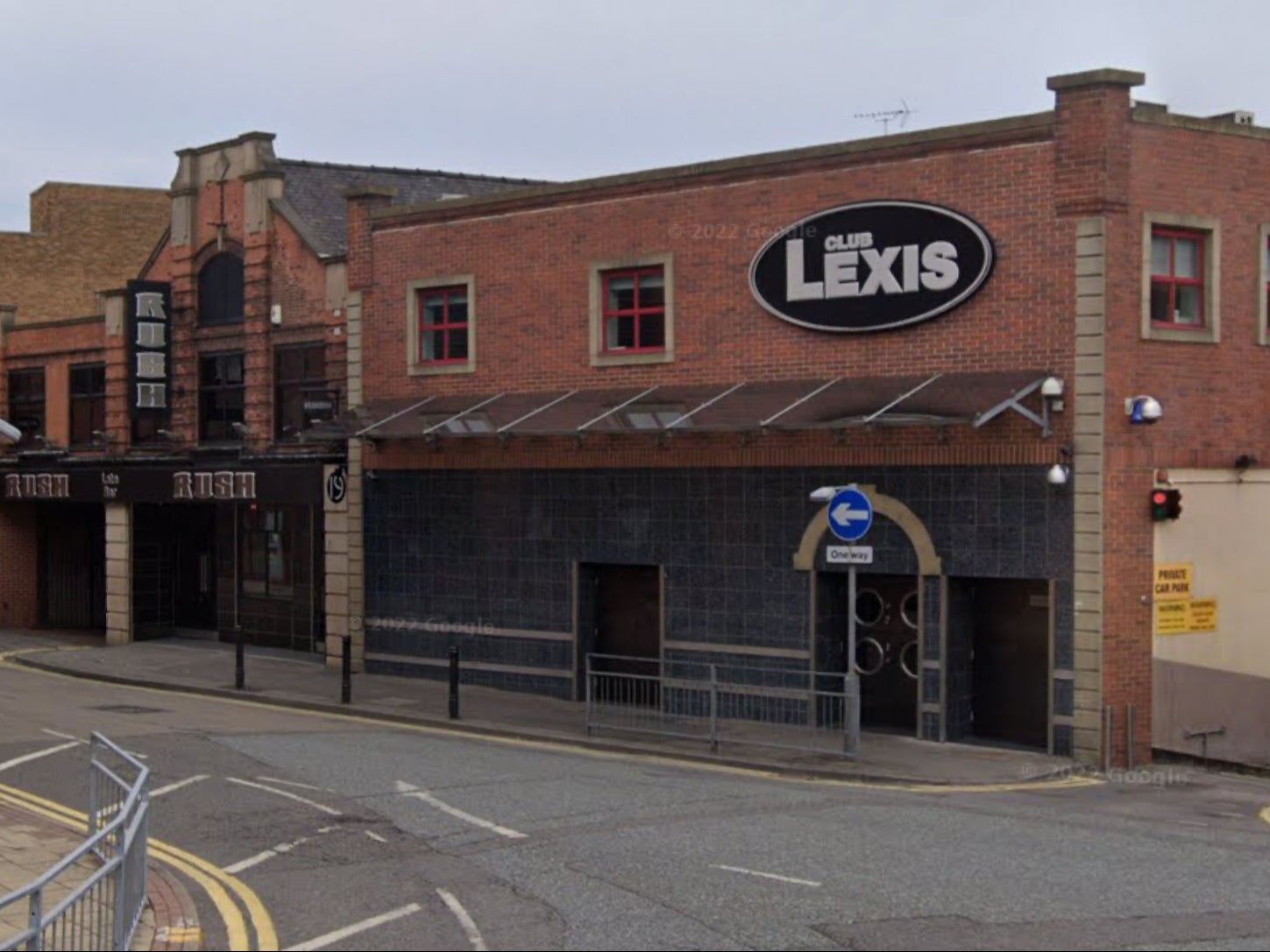 Club Nexis in Mansfield, where police said a man had part of his ear bitten off in an attack