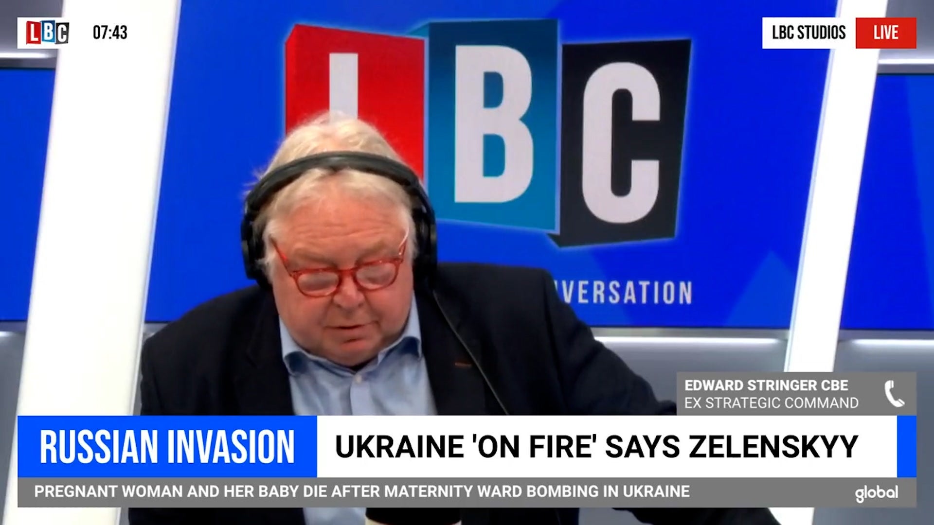 Air Marshal Edward Stringer says nuclear war is 'no longer unthinkable