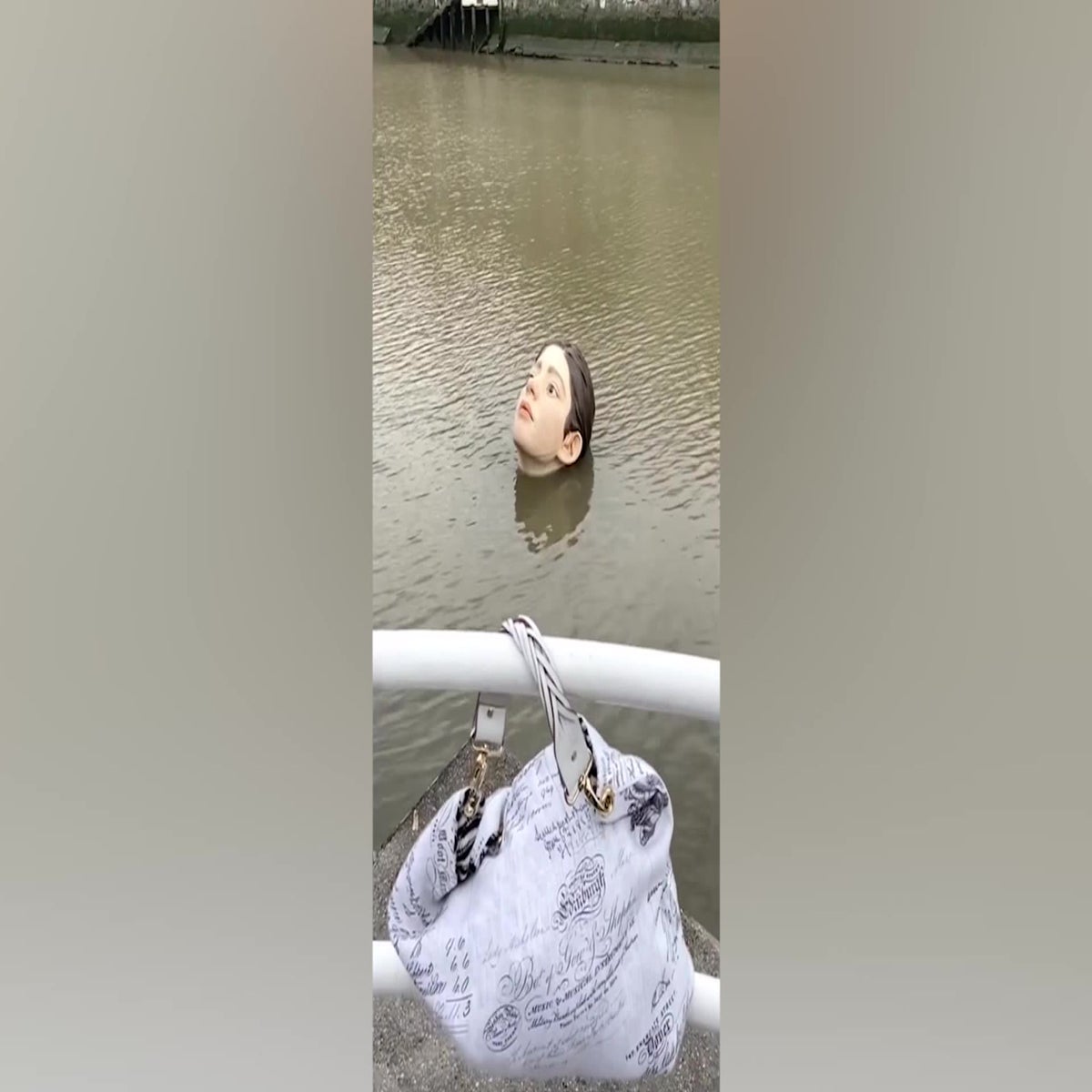 Statue of drowning girl appears in Bilbao river to highlight sustainability  issue | Climate | Independent TV