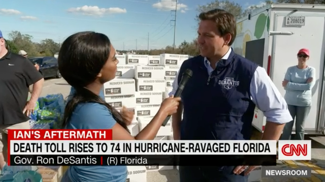 <p>Florida governor Ron DeSantis speaks to CNN. </p>