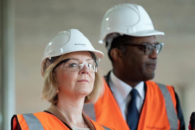 <p>Liz Truss and chancellor Kwasi Kwarteng (Stefan Rousseau/PA)</p>