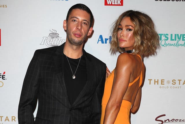 <p>Erin McNaught and Example arrive at the 61st Annual TV WEEK Logie Awards at The Star Gold Coast on June 30, 2019 </p>