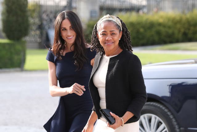 The Duchess of Sussex has spoken about her teenage embarrassment at walking around naked with her mother at a Korean spa in Los Angeles (Steve Parsons/PA)