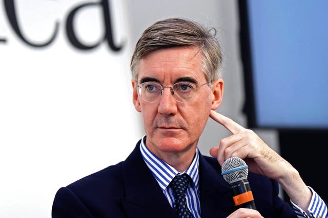 Business Secretary Jacob Rees-Mogg at a Tory conference fringe event (Aaron Chown/PA)