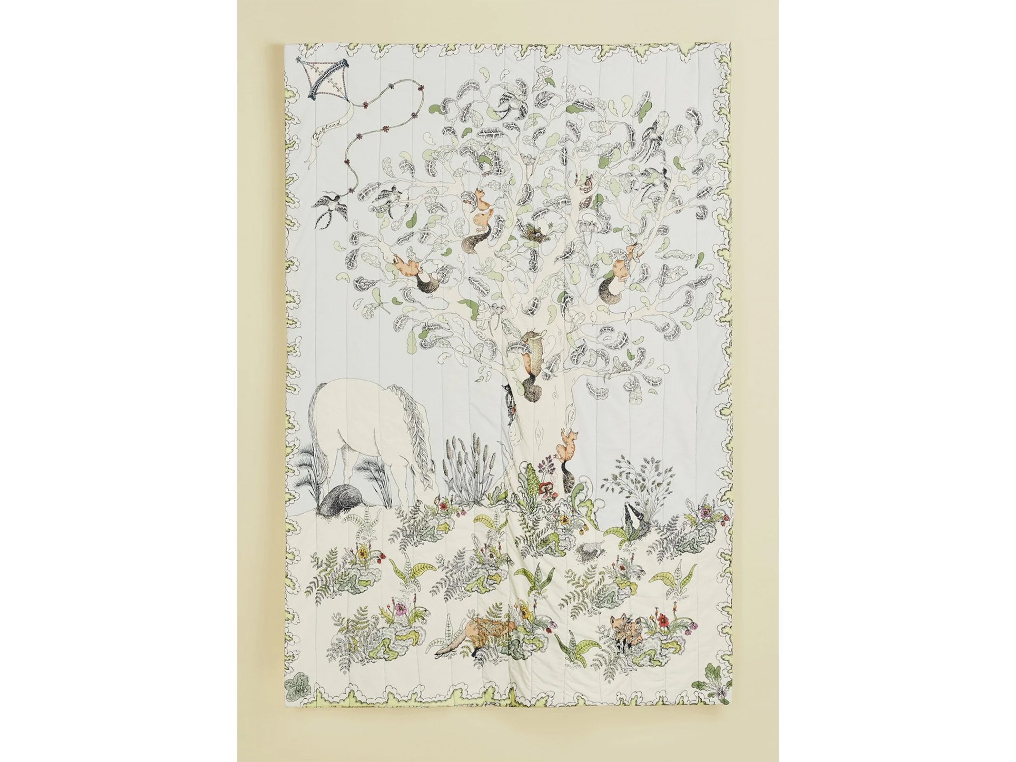 Forivor the enchanted forest quilted blanket