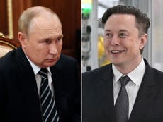 Elon Musk denies claim he spoke to Vladimir Putin before tweeting peace plan for war in Ukraine