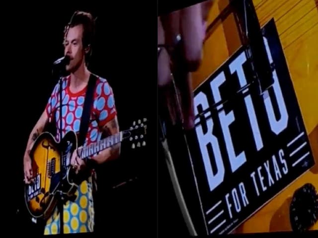 <p>Harry Styles endorses Beto O’Rourke during Texas concert</p>