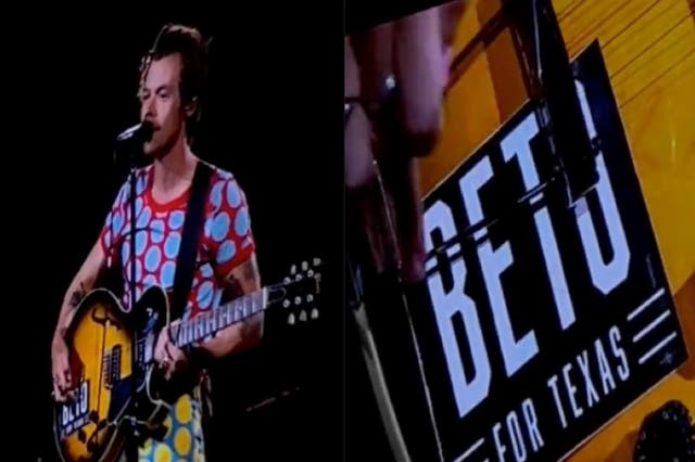 <p>Harry Styles endorses Beto O’Rourke during Texas concert</p>