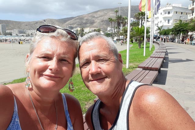 <p>Nicola and Mark had just spent a holiday in Tenerife </p>