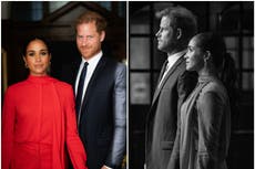 Prince Harry and Meghan Markle hold hands in new portraits from UK visit