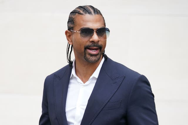 David Haye has been cleared of an assault charge (Yui Mok/PA)