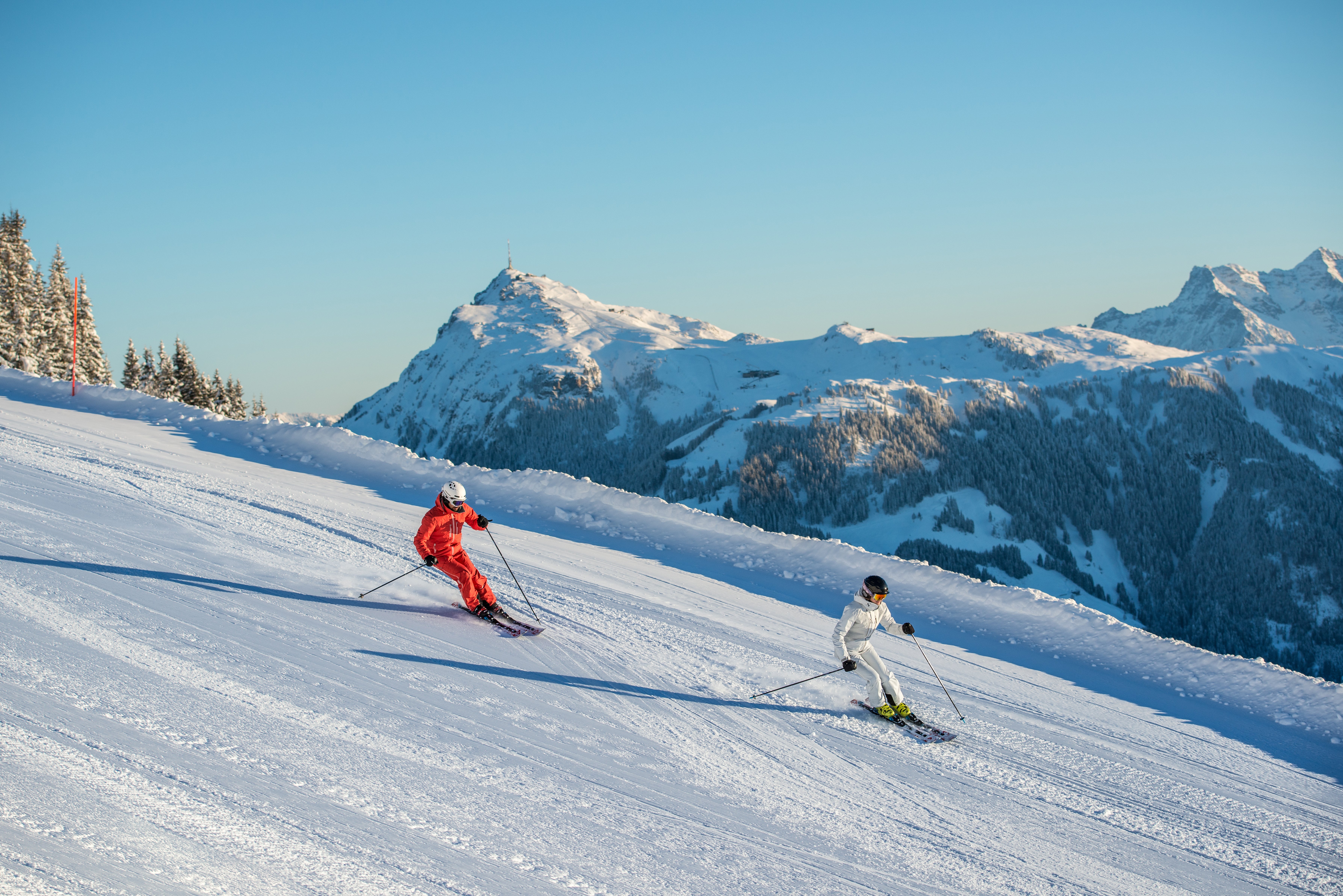 From dramatic gradients to gentle slopes, every skier is catered to in Kitzbühel