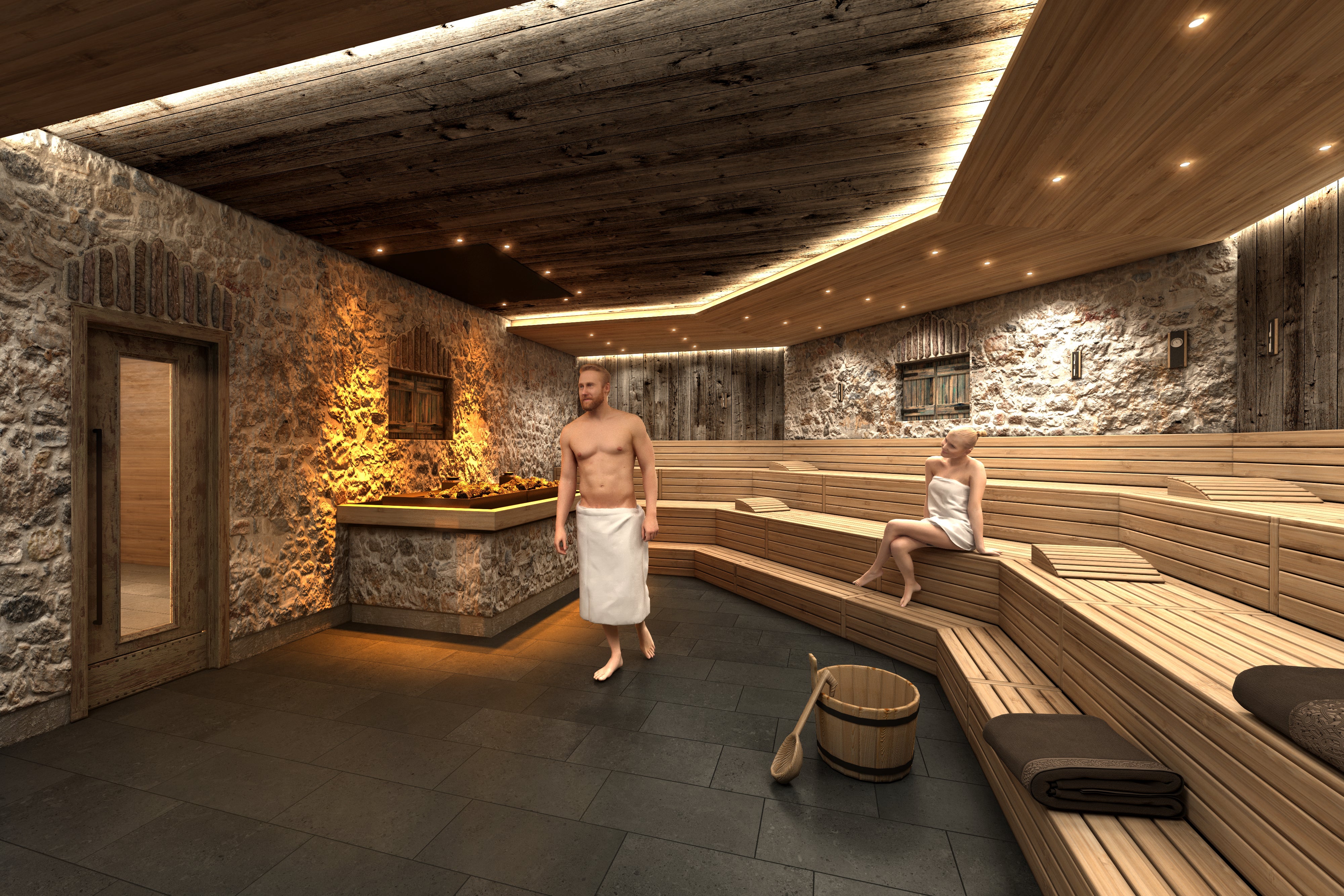Relax, repair and restore in the thermal baths, saunas and pools at the Silvretta Spa