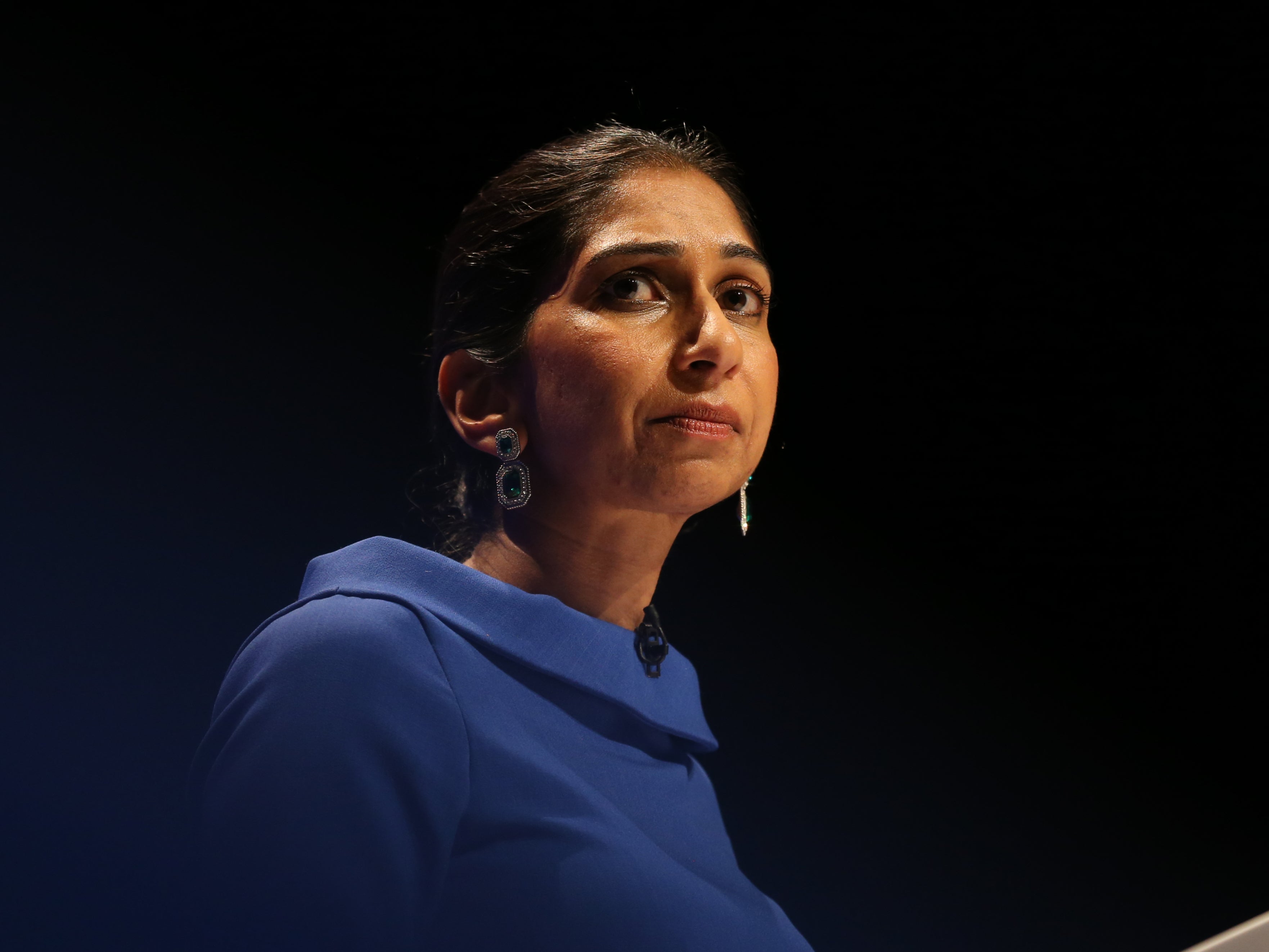 <p>Suella Braverman vowed to change the law to stop illegal migrants ‘gaming the system’ </p>