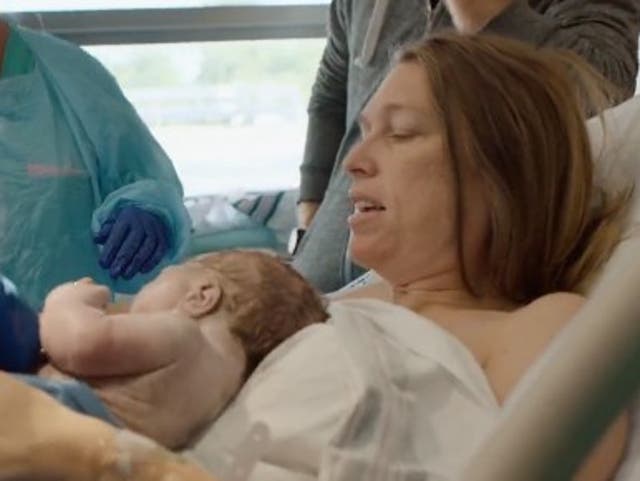 <p>Louisiana Democratic candidate Katie Darling went viral after she filmed a campaign advert of herself giving birth</p>