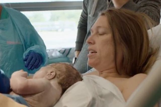 <p>Louisiana Democratic candidate Katie Darling went viral after she filmed a campaign advert of herself giving birth</p>
