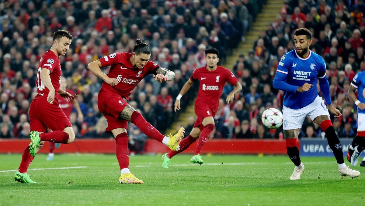 Liverpool vs Rangers LIVE: Champions League latest goals and updates as Trent Alexander-Arnold scores