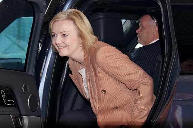 <p>Prime Minister Liz Truss in Birmingham during day three of the Conservative Party annual conference</p>