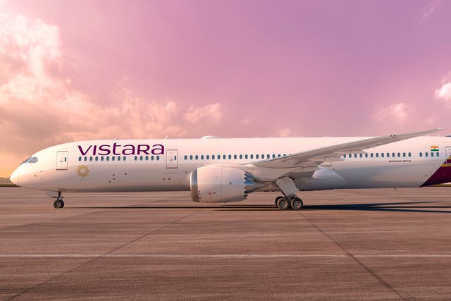 <p>Distant dream: Vistara Boeing 787 Dreamliner</p>