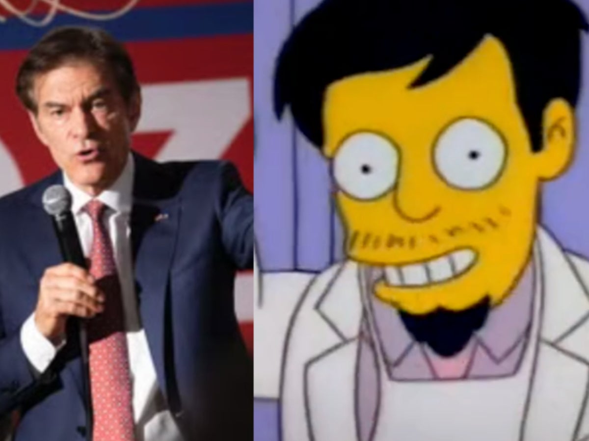John Fetterman mocks rival Dr Oz by likening him to Simpsons character