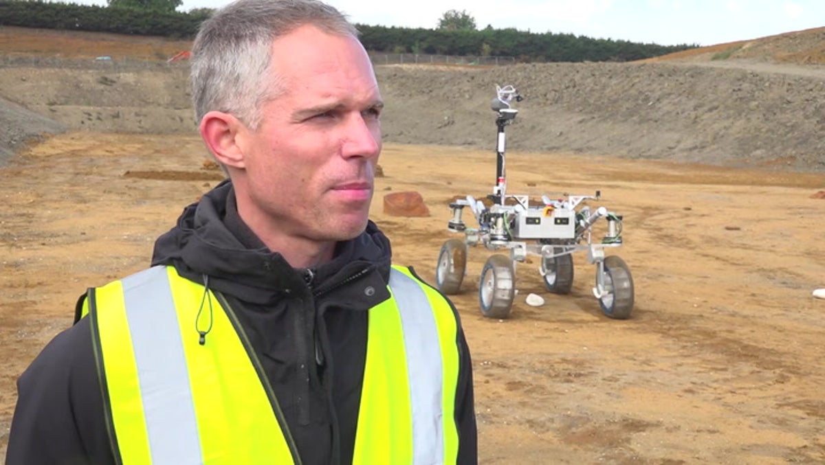 Rover tested out in Milton Keynes quarry before blasting off to Mars or the Moon