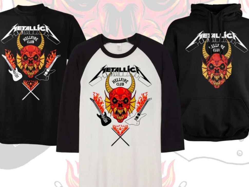 Metallica release Stranger Things X Hellfire Club merchandise 