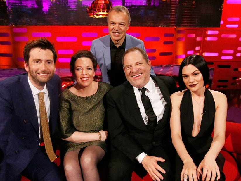 David Tennant, Olivia Colman, Graham Norton, Harvey Weinstein and Jessie J on ‘The Graham Norton Show’ in 2015