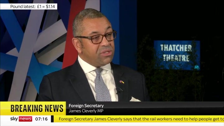 James Cleverly suggests the media is to blame for 45p tax rate U-turn