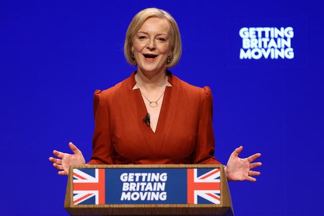 <p>Liz Truss delivers first conference speech as PM </p>