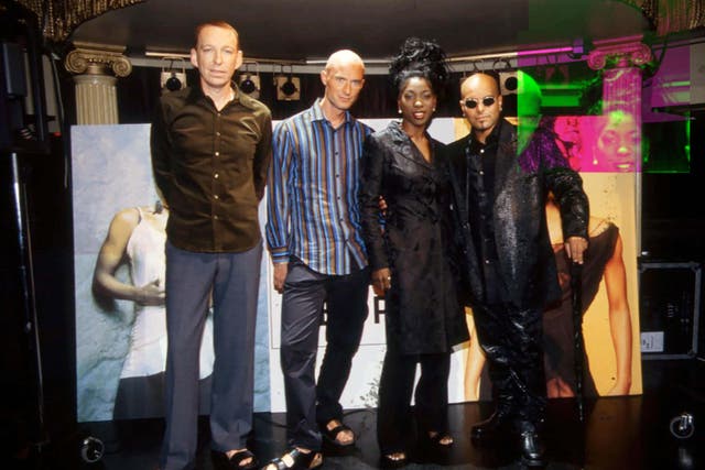 <p>M People, with Mike Pickering (left) and Heather Small, in the  Nineties </p>