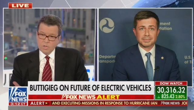 <p>Transportation Secretary Pete Buttigieg responds to Marjorie Taylor Greene’s remarks that electric cars are ‘emasculating’</p>