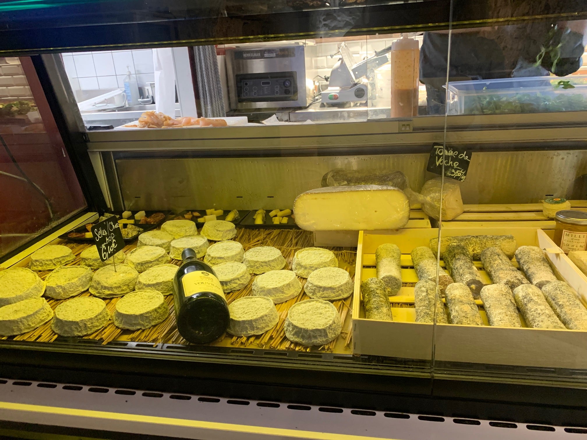 Cheeses at Caves Ambacia, near Amboise