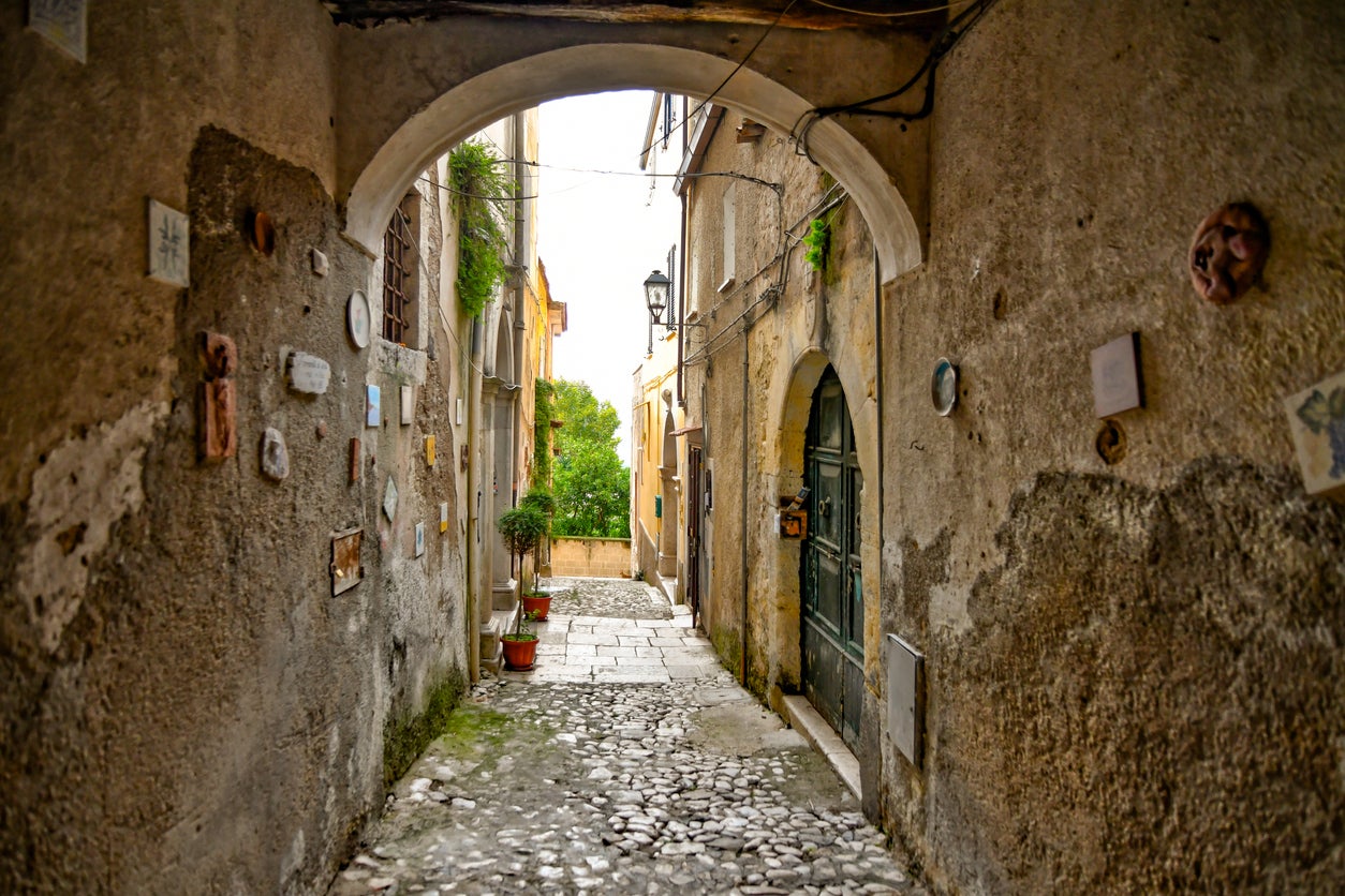 The pretty old town of Caiazzo