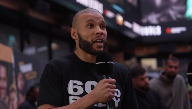 <p>Chris Eubank Jr speaks ahead of his fight with Conor Benn</p>