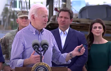 Biden says Hurricane Ian ‘ends discussion’ over climate change as DeSantis looks on
