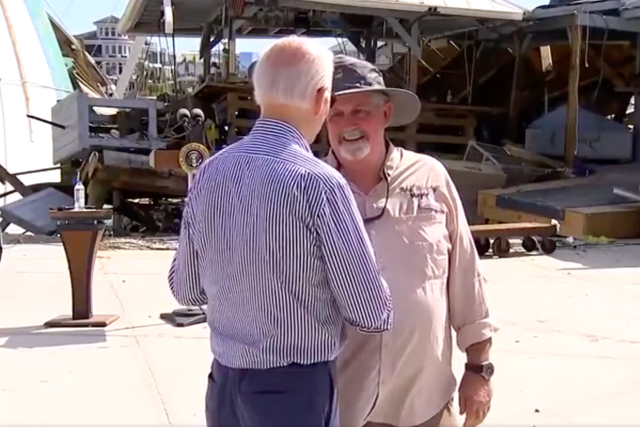 Joe Biden le dice al funcionario de Florida que le agradeció su visita después del huracán Ian: 'Nadie jode' con un Biden'