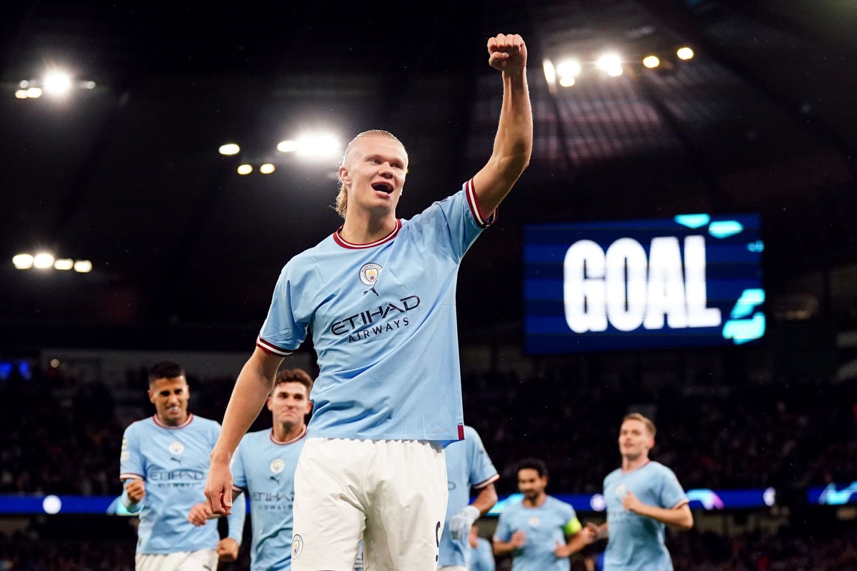Erling Haaland helps himself to two goals as Manchester City crush FC Copenhagen